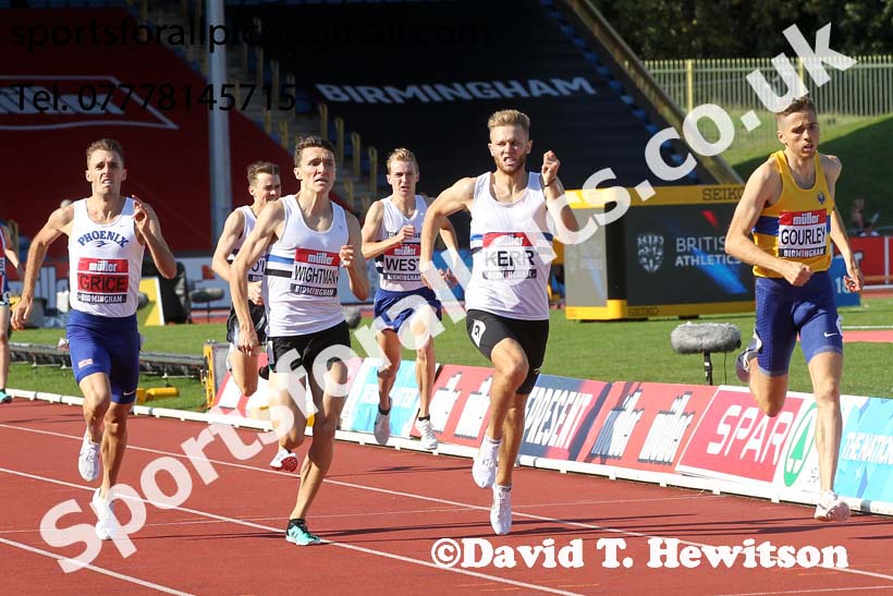 Mens 1500 metres, 2019 Muller British Championships, Alexander Stadium, Birmingham. Photo: David T. Hewitson/Sports for All Pics